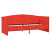 vidaXL Lit avec &eacute;clairage USB Rouge bordeaux Velours 90x200 cm