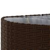 vidaXL Salon de jardin avec coussins 6 pcs marron r&eacute;sine tress&eacute;e