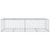 vidaXL Panier gabion avec couvercle 200x100x50 cm fer galvanisé
