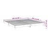 vidaXL Cadre de lit sans matelas chêne sonoma 200x200 cm