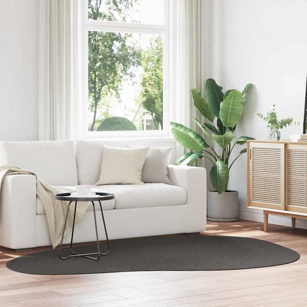 vidaXL Tapis HUARTE Anthracite 160 x 230 cm Polyester