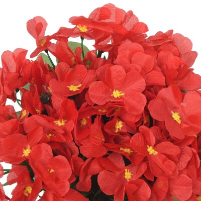 vidaXL Guirlandes de fleurs artificielles 3 pcs rouge 85 cm