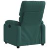 vidaXL Fauteuil inclinable &eacute;lectrique Vert fonc&eacute; Tissu