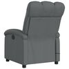 vidaXL Fauteuil inclinable de massage électrique gris foncé tissu