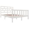 vidaXL Cadre de lit sans matelas blanc bois massif 120x200 cm