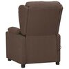 vidaXL Fauteuil de massage Taupe Tissu