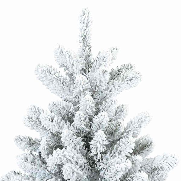 vidaXL Sapin de Noël artificiel à branches pliantes, duveteux de neige