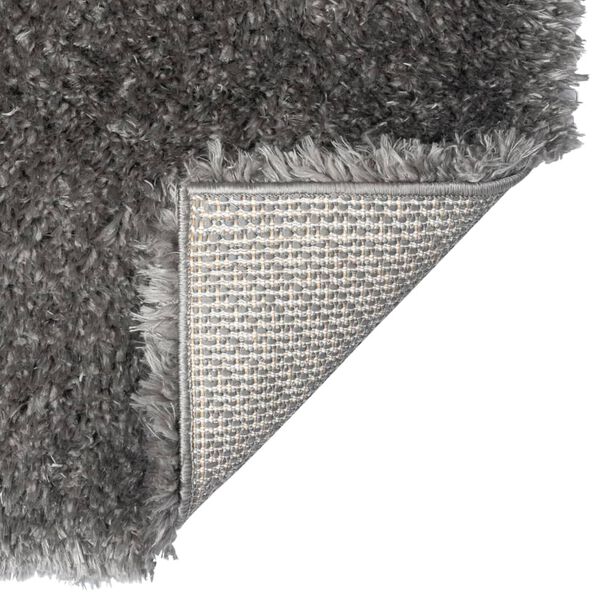 vidaXL Tapis shaggy &agrave; poils hauts Anthracite 100x200 cm 50 mm