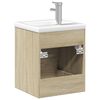 vidaXL Armoire lavabo de salle de bain et bassin int&eacute;gr&eacute; ch&ecirc;ne sonoma