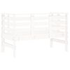 vidaXL Banc de jardin blanc 111,5x53x71 cm bois massif de pin
