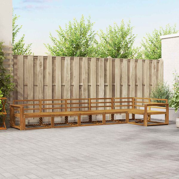 vidaXL Ensemble de canap&eacute;s d'ext&eacute;rieur 6 pcs Naturel