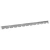 vidaXL Bordure de Pelouse 50 pc 102 x 4 x 4 cm Acier Argent&eacute;
