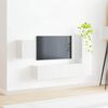 vidaXL Ensemble meuble TV 4 pcs Blanc brillant Bois d'ing&eacute;nierie