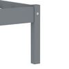 vidaXL Cadre de lit avec 2 tiroirs Gris Bois de pin massif 100x200 cm