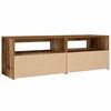 vidaXL Tables de chevet 2 pcs avec LED vieux bois 60x35x40 cm
