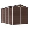 vidaXL Abri de jardin marron 191 x 300 x 198 cm en acier galvanisé