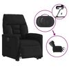 vidaXL Fauteuil inclinable électrique noir tissu microfibre