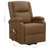 vidaXL Fauteuil de massage Marron Tissu