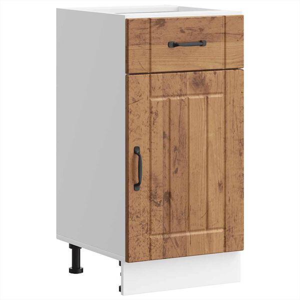 vidaXL Armoire de cuisine Lucca vieux bois bois ing&eacute;nierie
