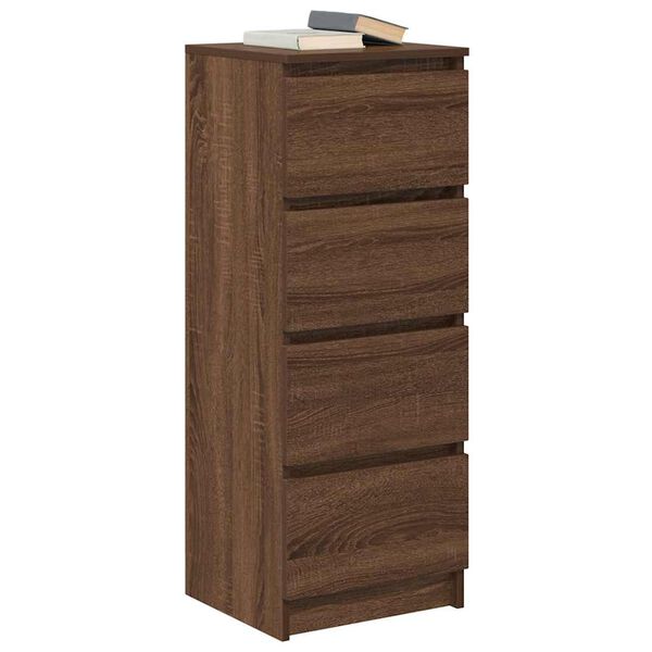 vidaXL Buffet ch&ecirc;ne marron 37,5x35x99 cm bois d'ing&eacute;nierie