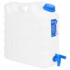 vidaXL R&eacute;servoir d'eau avec robinet transparent 15 L plastique