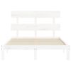 vidaXL Cadre de lit sans matelas blanc 120x200 cm bois de pin massif