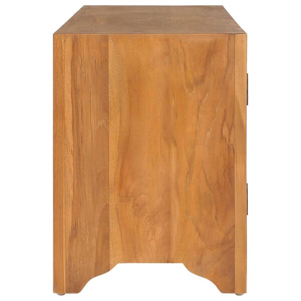 vidaXL Meuble TV 115x30x40 cm Bois de teck massif