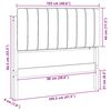 vidaXL T&ecirc;te de lit capitonn&eacute;e Blanc et gris clair 100 cm Pin massif