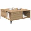 vidaXL Table basse Ch&ecirc;ne artisanal 80 x 80 x 36,5 cm Bois d'ing&eacute;nierie