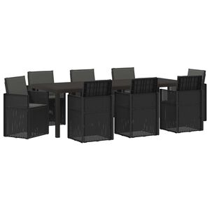 vidaXL Ensemble de salle &agrave; manger pour jardin 9 pcs Anthracite PP