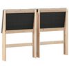 vidaXL T&ecirc;te de lit capitonn&eacute;e Taupe 160 cm Pin massif