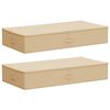 vidaXL Bo&icirc;te de rangement 2 pc Tissu intiss&eacute; 90 x 48 x 15 cm 64,8 L
