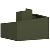vidaXL Cache-pot de jardin Vert olive 60 x 60 x 50 cm