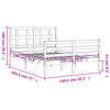 vidaXL Cadre de lit sans matelas bois massif