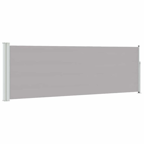 vidaXL Auvent lat&eacute;ral r&eacute;tractable de patio 100x300 cm Gris