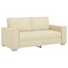 vidaXL Canap&eacute; deux places Cr&egrave;me 180 cm Simili cuir