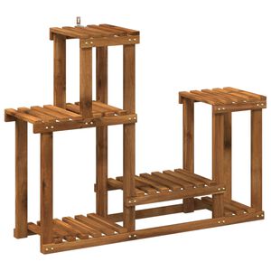 vidaXL Support de Plante Naturel 90 x 25 x 73 cm Bois d'Acacia Massif
