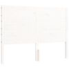 vidaXL Cadre de lit sans matelas blanc 140x190 cm bois de pin massif