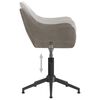 vidaXL Chaises pivotantes &agrave; manger lot de 4 gris clair velours