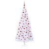 vidaXL Sapin de Noël artificiel avec 300 LED Blanc 210 cm PVC et Acier
