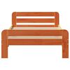 vidaXL Cadre de lit sans matelas cire marron 75x190 cm bois pin massif