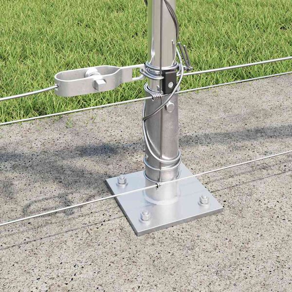 vidaXL Poteau de cl&ocirc;ture. Galvanis&eacute; 50 x 0,8 m Acier