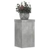 vidaXL Supports pour plantes 2 pcs gris b&eacute;ton bois d'ing&eacute;nierie