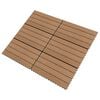 vidaXL Carreau de terrasse 6 pcs Marron 60 x 30 cm WPC