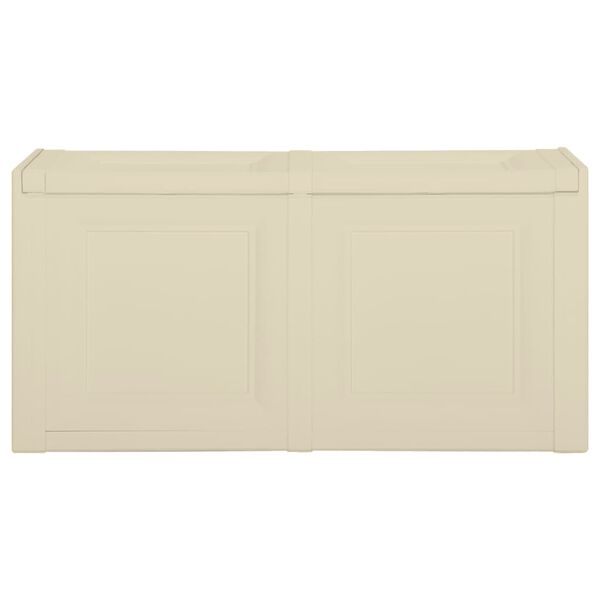 vidaXL Bo&icirc;te &agrave; coussins blanc angora 86x40x42 cm 85 L