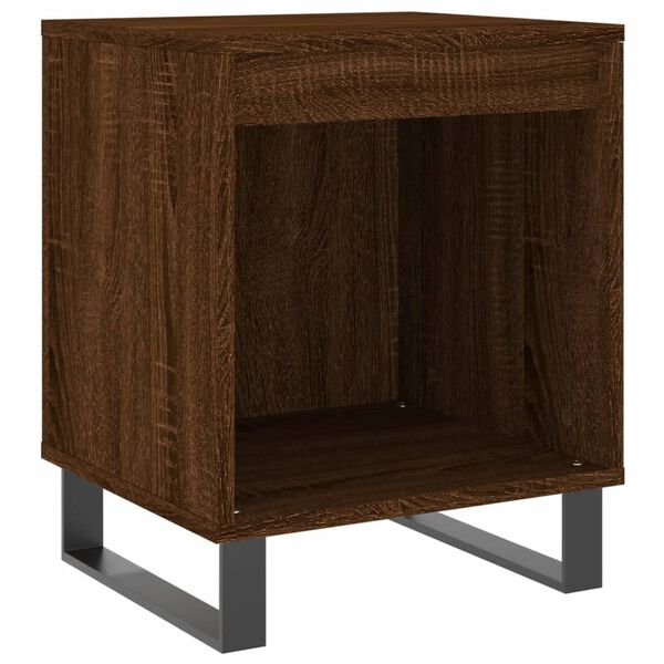 vidaXL Tables de chevet 2 pcs ch&ecirc;ne marron 40x35x50 cm bois ing&eacute;nierie