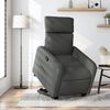 vidaXL Fauteuil inclinable Gris fonc&eacute; Tissu
