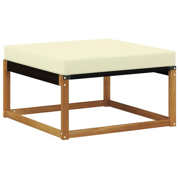 vidaXL Pouf d'Ext&eacute;rieur Bois d'Acacia Massif Naturel