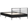 vidaXL Cadre de lit sans matelas noir 120x190 cm