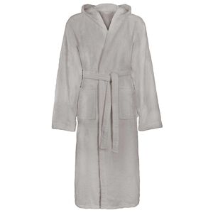 vidaXL Peignoir KINN Gris S Coton